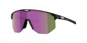 Black / Brown Purple Bliz Hero Small Sunglasses | YLJDO-5896