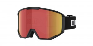 Black / Brown & Red Bliz Spark Ski Goggles | STKOX-9250