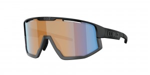 Black / Coral Orange Blue Bliz Fusion Sunglasses | POULD-7380