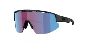 Black / Rose Violet Blue Bliz Matrix Small Sunglasses | QAJIT-8096