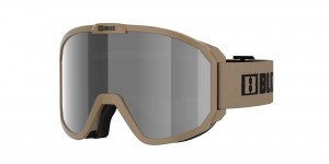 Camo Green - Black Logo / Smoke/Silver Mirror Bliz Rave Ski Goggles | SFNEO-9340
