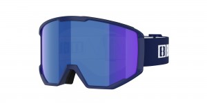 Dark Blue / Brown Blue Bliz Spark Ski Goggles | KXBAS-3501
