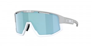 Light Grey / Smoke Ice Blue Bliz Fusion Sunglasses | BZYVE-1768