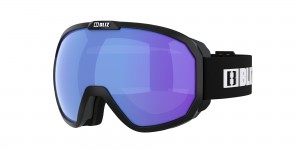Matte Black With White Logo / Light Orange/Blue Bliz Charge Otg Ski Goggles | FVOLE-5687