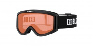 Matte Black With White Logo / Orange Bliz Pixie Ski Goggles | AUXON-9130