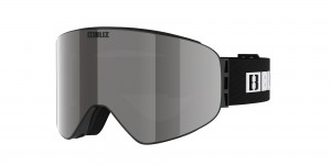 Matte Black / Pink Silver Mirror Bliz Flow Ski Goggles | KCXZL-9463