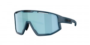Matte Blue / Smoke Mirror Ice Blue Bliz Fusion Small Sunglasses | UVOIJ-9713