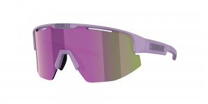 Matte Purple / Brown Mirror Purple Bliz Matrix Small Sunglasses | PVOCD-0479