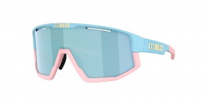 Pastel Blue / Smoke Ice Blue Bliz Fusion Small Sunglasses | NTCHY-0692