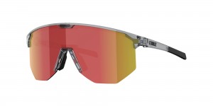 Transparent Dark Grey / Brown Red Bliz Hero Sunglasses | IEMFP-5180