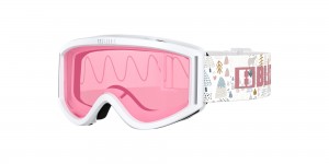 White / Pink Bliz Pixie Ski Goggles | BLUKF-3862